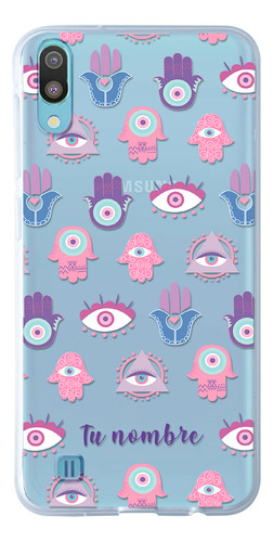Funda Para Galaxy Ojo Turco Mano Fátima Hamsa Con Nombre