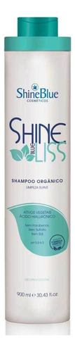  Shampoo Shine Blue Liss Selagem Orgânica Limpeza Suave 900ml