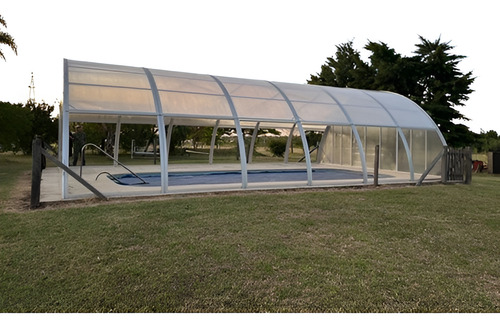 Cerramiento Para Piscina Cúpula Desmontable Aluminio Y Pol