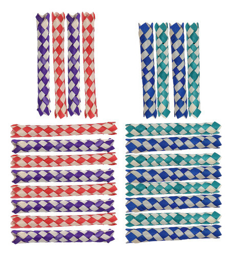 Armadilhas De Bambu Chinesas 24pcs Dedo Pássaros Papagaios M