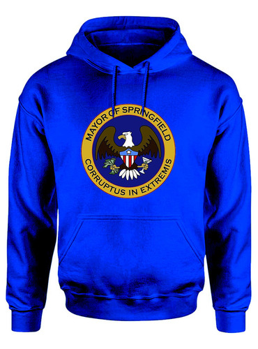 Buzo Hoodie Ayuntamiento De Springfield Alcaldia R1