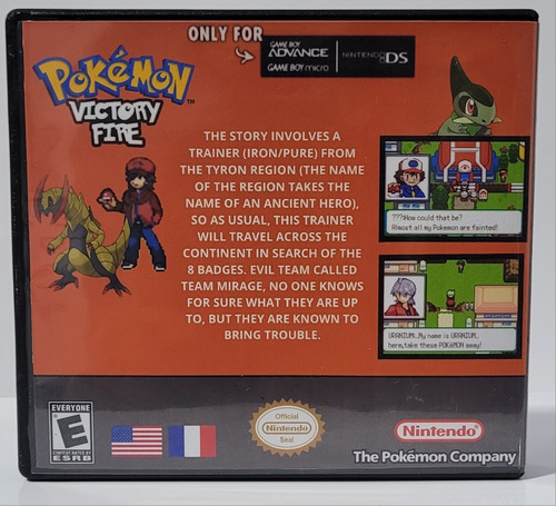 Cartucho Fita Pokémon Victory Fire Game Boy Advance Gba/nds