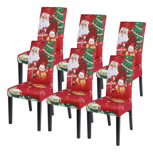 Fundas Para Silla De Comedor, De Festividades Santa Claus