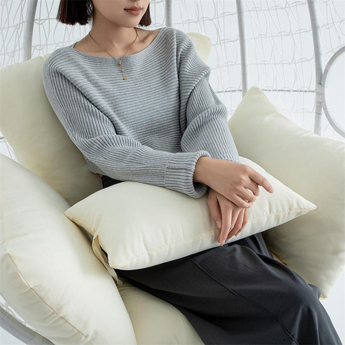 Cojín Colgante Para Silla Con Forma De Huevo, Con Beige