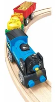 Comprar Tren De Carga Locomotora + Vagones A Pila Juego Juguete Hape