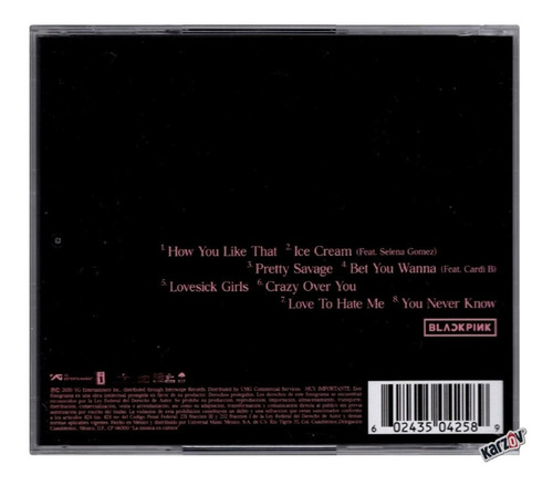 Blackpink - The Album - K-pop Disco Cd (8 Canciones)