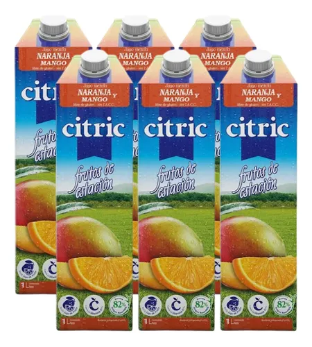 comprar Jugo Citric Naranja-mango Cartón 1l X6