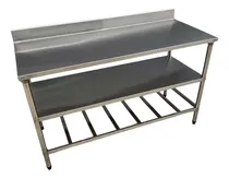 Comprar Mesa Auxiliar De Inox Hospitalar 90x50 Lisa\u002Fgrade C Espelho