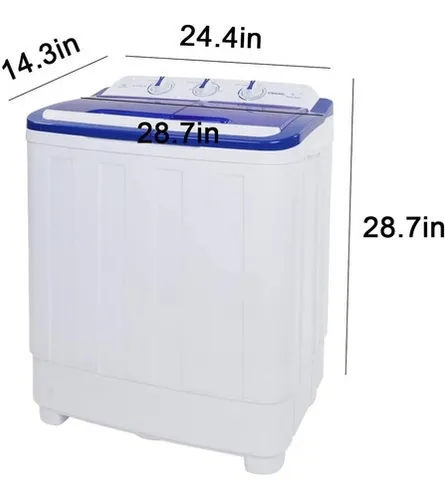 Lavadora Portátil Eléctrica Centrifugado 16.6 Lb Rovsun