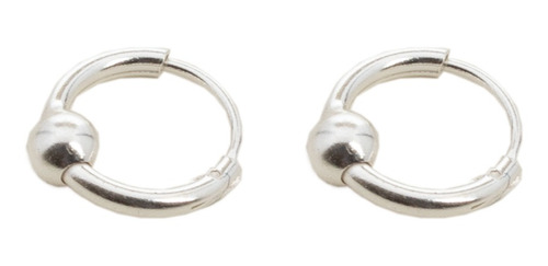 Aro Argolla De Nariz/oreja De Plata 925 Rapa Iti - Plateado