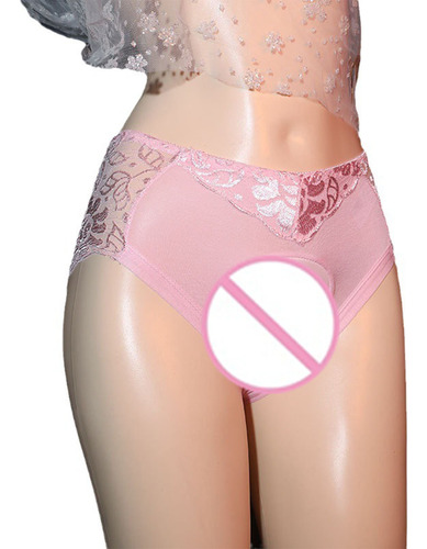 Calzoncillos De Encaje A Media Cintura Para Mujer