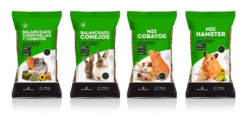 Alimento Balanceado Mix Cobayos 750gr Vitamina Nelsoni Ranch