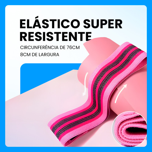 Kit 3 Mini Band Faixa Elástica Hip Acessórios Esportivos Para Treino Em Casa Academia - Loja Gudeltec