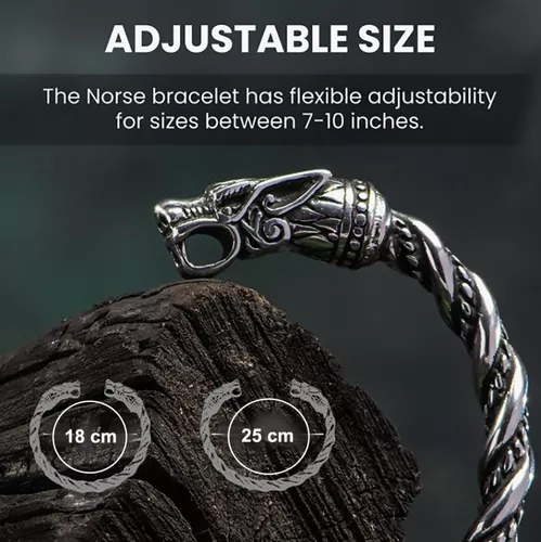 Pulsera Brazalete Vikingos Dragon Nórdico – CimarroneMX