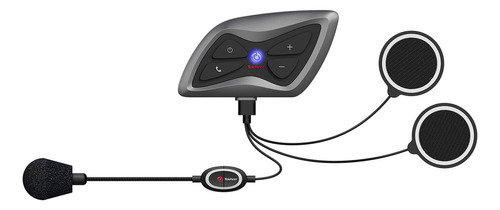 Casco De Moto Teleheer T6 Plus, Bluetooth, Resistente Al Agu