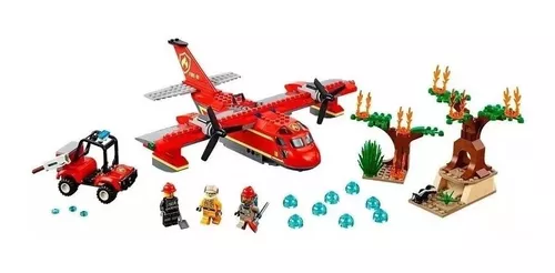 Lego 60217 City Avião De Combate Ao Fogo Cod 360