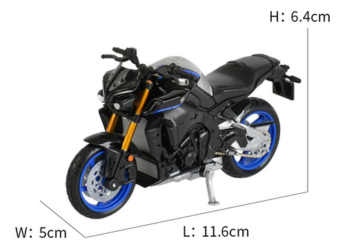 Mz Modelo De Motocicleta Yamaha Mt-10 Die Fast Maisto 1:18