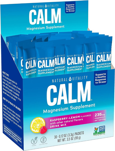 Calm Magnesio 30 Pack En Polvo - U - Unidad A $8297