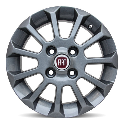 Jogo De Rodas Fiat Uno Mille Top Aro 13x5 4x98 | Grafite