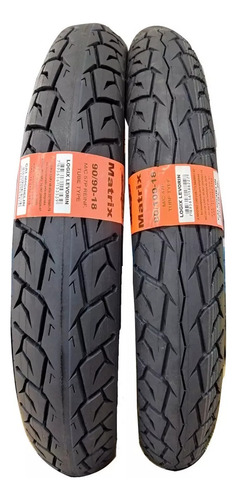 Par Pneu 90/90-18 + 80/100-18 Titan Cg Ybr Matrix Levorin