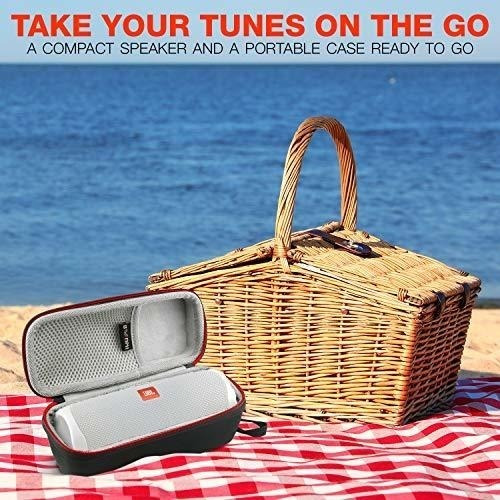Imagen 6 de 7 de Parlante Jbl Flip 5 Inalambrico Impermeable Con Funda Blanco