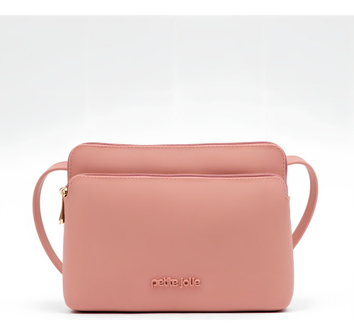 Bolsa Petite Jolie Becky Ii Pj11113 Cor Rosa Antigo Desenho Do Tecido Lisa