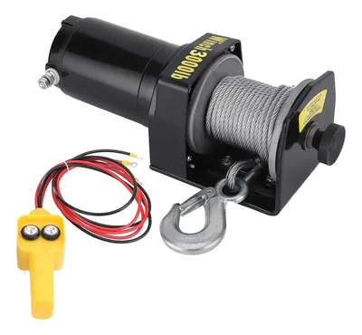 Guincho Elétrico 3000lb 1361kg 12v Para Quadriculo Jipe 12v