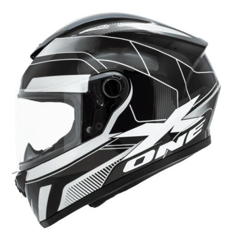 Casco Cerrado X One Haze Negro/ Blanco Super Outlet