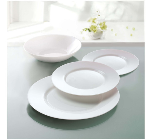 Imagen 3 de 7 de Vajilla + Bowl Ensaladera Everyday Luminarc 6 Personas 25pz