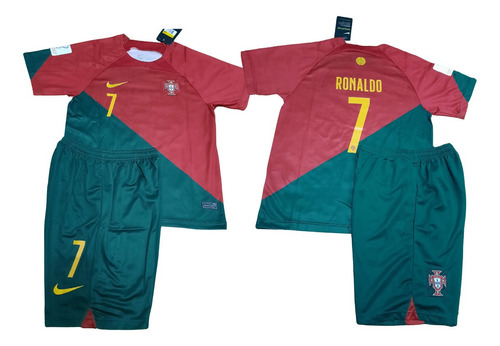 Uniformes Futbol Niños Qatar 2022 Brasil Portugal Argentina