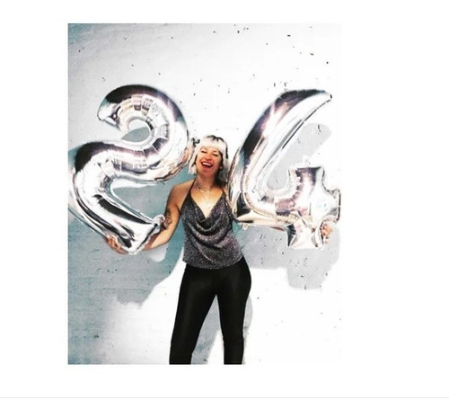 Globos En Números De 28 Pulgadas Del 0 Al 9 Colores