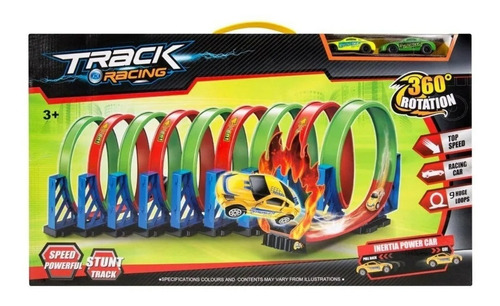 Pista Track Racing 9 Vueltas Carro Niños 8007