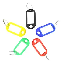 Comprar Llaveros Identificadores Porta Etiquetas Plástico X 100 Unid