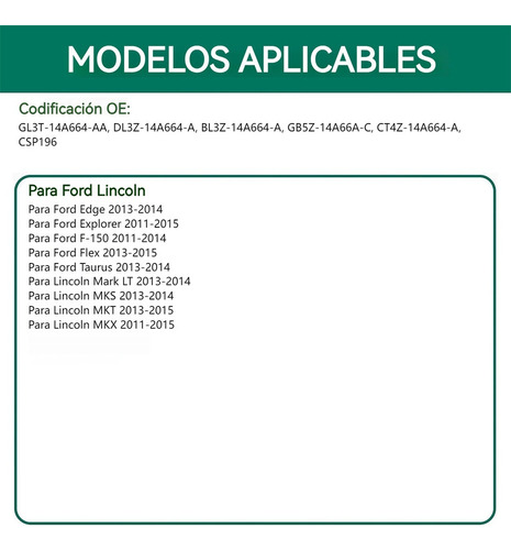 Qy1 Pista Carrte Resorte Reloj Para Ford F-150 Fx2 Fx4
