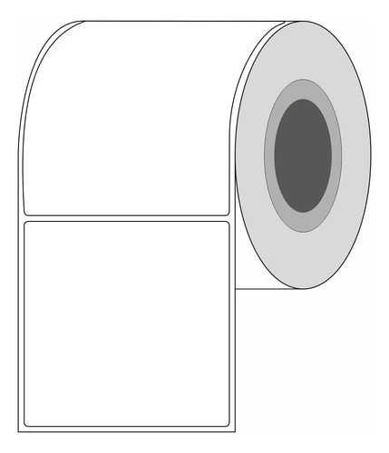 Rollo Etiqueta Adhesiva 100x100mm Térmico Directo X500