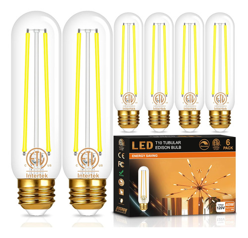 Bombilla Led T10 Para Lámpara De Araña E26, Luz Diurna De 50