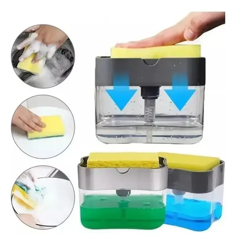 Dispensador De Sabão Líquido Para Lavar Louça Com Esponja De | MercadoLibre