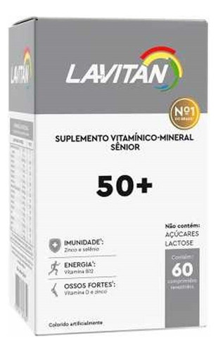 Suplemento Em Comprimidos Cimed Vitamina Senior Em Caixa 60 Un