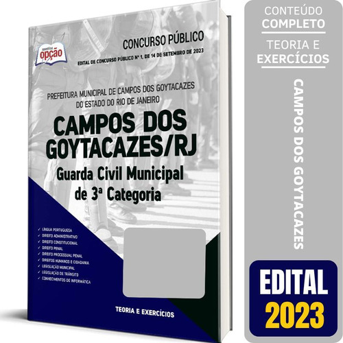 Apostila Campos Dos Goytacazes Rj 2023 Guarda Civil