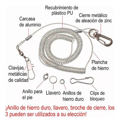 . 6 M Flexible Mascota Loro Pájaro Correa Arnés