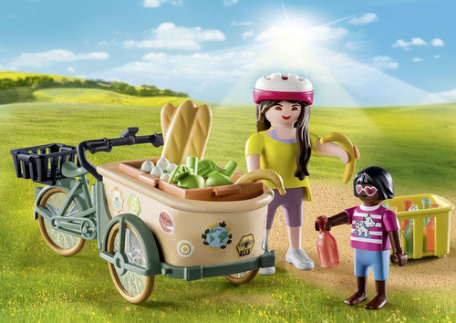 Playmobil Bicicleta De Carga Agricultor Granja +28pcs 71306 Bicicleta Agricultor