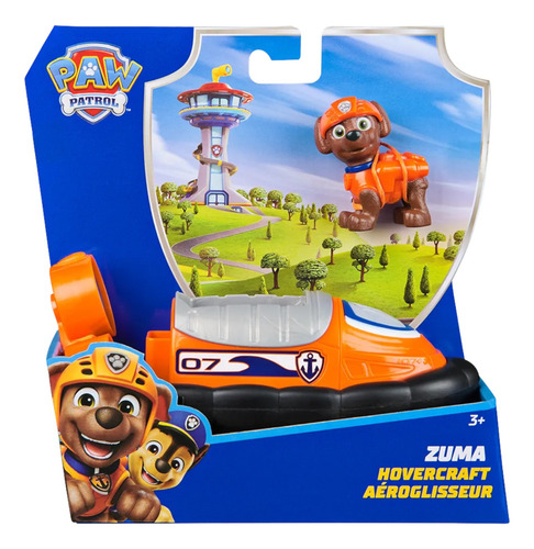 Paw Patrol Vehículo Con Personaje 16 Cm Zuma