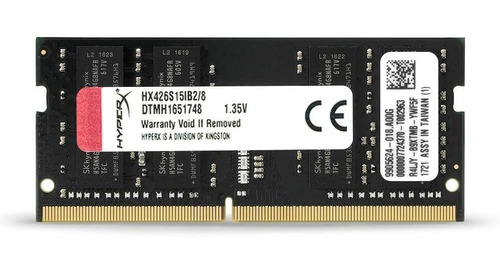 Imagen 3 de 6 de Memoria Ram Ddr4 8gb 2666mhz Hyperx Hx426s15ib2/8 Kingston