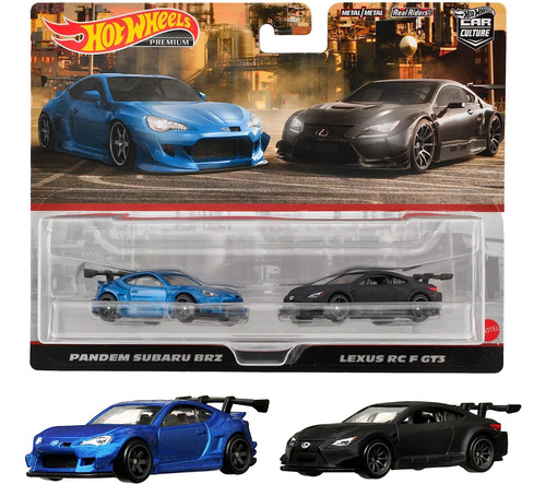 Hotwheels Premium 2 Pack Pandem Subaru Brz & Lexus Rc F Gt3