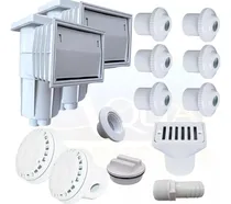 Comprar Kit De Empotrables Para Alberca 2 Desnatador + 6 Boq +2 Dren