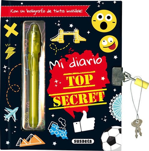 Mi Diario Top Secret, De Ediciones, Susaeta. Editorial Susaeta, Tapa Dura En Español