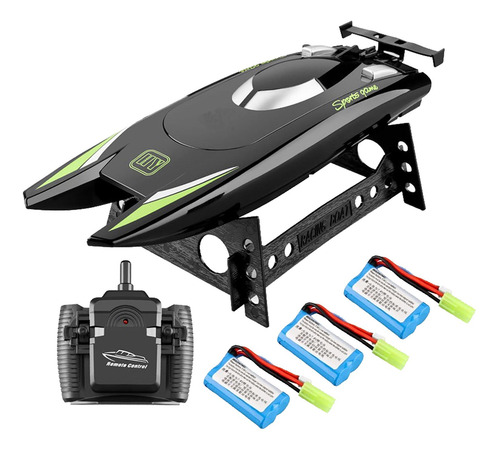 30km/h High Speed Rc Boat 2.4ghz 2ch Remote Control Black