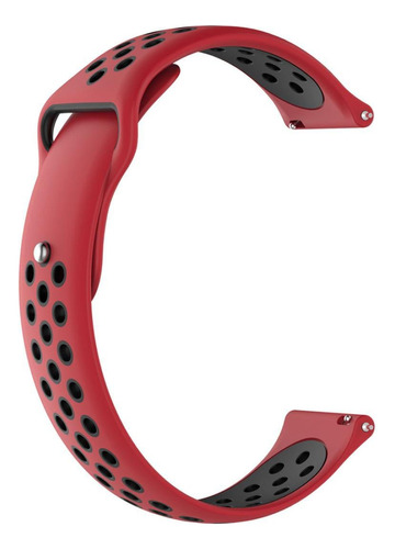 Pulseira Running Para Amazfit Cheetah A2292 Pro, Colmi V70 Cor Vermelha/Preta