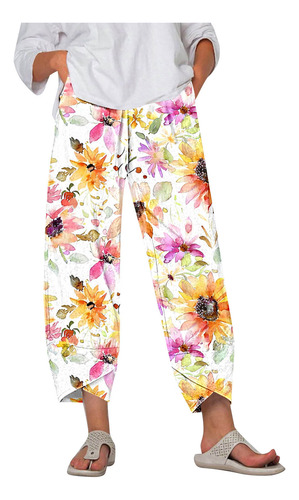 Capris Estampados A La Moda Con Estampado De Estampado De Es