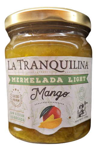 Mermelada Ligth Mango 330grs La Tranquilina